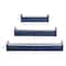 Set of 3 Blue Wood Contemporary Wall Shelves 32", 25", 17"